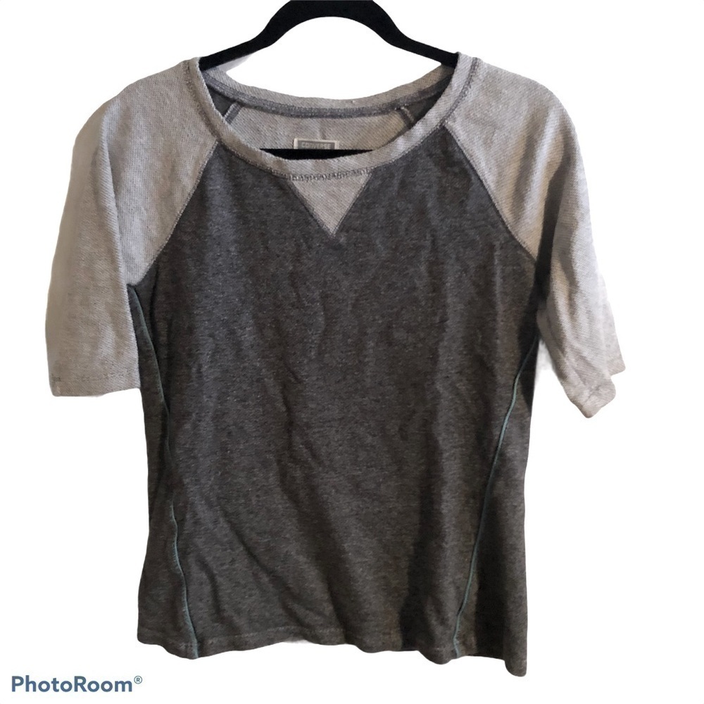 Converse One Star Raglan Crew Neck 1/4 Sleeve Top